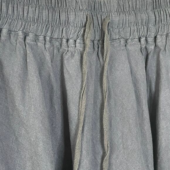 LO‎ LEN OK NAVY BLYE MINI LINEN SKIRT SIZE M - Picture 5 of 6